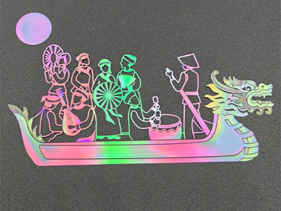 Nickel label on gift box