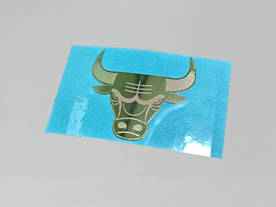 Gold-colored electroformed nickel label