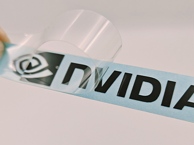 Black nickel label